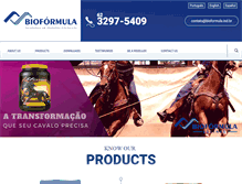Tablet Screenshot of bioformula.ind.br